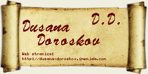Dušana Doroškov vizit kartica